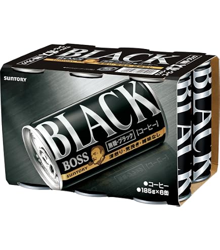 Amazon.co.jp: サントリー BOSS (ボス) BLACK (無糖ブラック) 185g×30